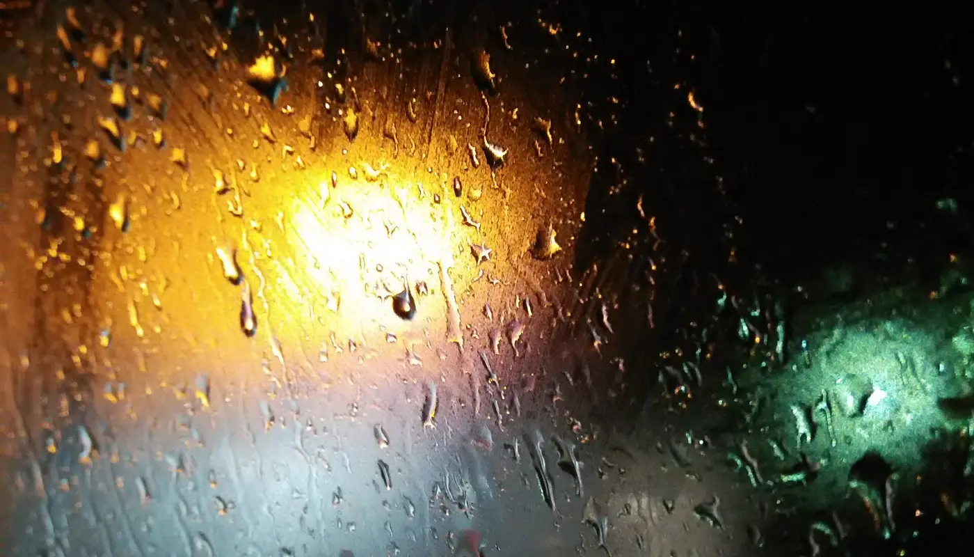 A rainy night
